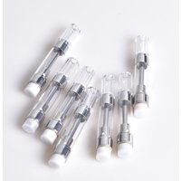 G5 Cartridge New Black Pack 510 Thread 1.0ml 1 Gram Ceramic Coil Vape Carts 2.0mm Intake Hole for Thick Oil