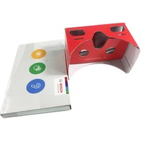 2019 Best selling Flat Virtual Reality Headset vr goggles cardboard 3d glasses with low price