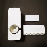 Automatic toothpaste dispenser 5 Wall Mounted Toothbrush Holder