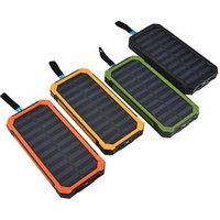 20000mAh Solar power bank Dual USB portable charging for phone poverbank External Battery Bank for iPhone xiaomi huawei