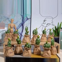 Mini Artificial Cactus Bonsai Nordic Style Home Decor