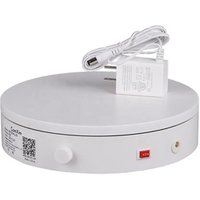 ComXim MT200KL20 360 Degree Knob Control Speed,Electric Rotating Portable Photography Turntable,Display Stand forJewelry Display