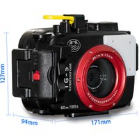 Meikon IPX8 40M waterproof digital camera case for TG-5 diving photography housing