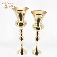 71cm (28 inch) metal trumpet shape flower vases wedding table centerpieces for wedding decorations