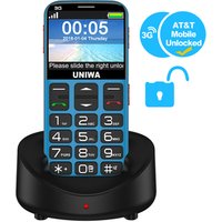 Uniwa V808G Mobile Phone 3G WCAMA SOS Button Old Man Cellphone Flashlight Torch Cell Phone For Elderly