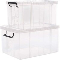 really useful heavy duty clear plastic storage bins