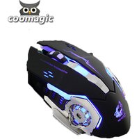 7 color smart LED light USB wired PC mouse gamer