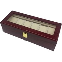 Customize empty wood watch wooden boxes cases luxury packaging box