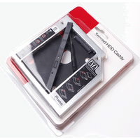aluminum 9.5mm sata3 SSD hard drive Adapter cd/dvd-rom optical bay laptop second HDD Caddy tray