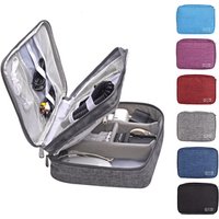 3-layer Multi-Functional Digital Storage Bag Electronic Accessories Travel Organizer Bag Data Cable Organizer