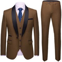 2019 men's slim groom wedding dress 8 color suit