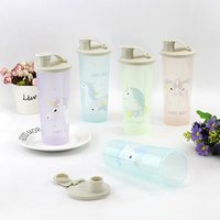Custom Portable Sport Gym Fitness 450ml Cute Rainbow Unicorn Plastic Water Bottle