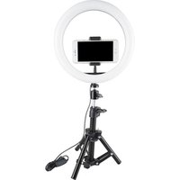 10-inch Dimmable 28W 3200k-5500K Circular Beauty Lamp LED Selfie Ring Light for Makeup with tripod stand