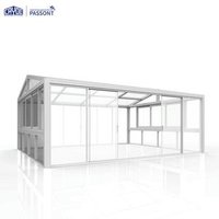 CAYOE Aluminium Glass Sunroom Conservatory