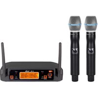 High Quality 2 Channels Wireless Uhf Microphone For Karaoke