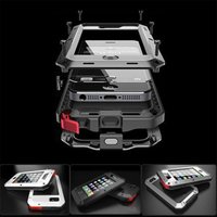 Heavy Duty Shockproof Waterproof Armor Aluminum Case for iPhone XS Max XR X 10 7 8 Plus 6 6s 5 5s SE Hard Silicone Hybrid Cover