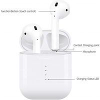 True Wireless Earbuds Touch Control Waterproof IPX8 With Mic TWS V5.0 Earphone 3000mAh Charging Case Headphones