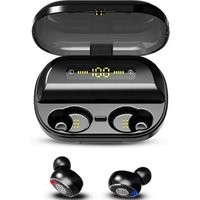 Bluetooth wireless earbuds tws 5.0 waterproof microphone bt headphone with charging case and touch control