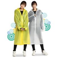 Travel outdoor lightweight wholesale thick adult nondisposable rainwear EVA fashionable raincoat