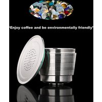 Stainless steel Permanent Coffee Pod Food-Grade Reusable Nespresso Capsule Espresso Best Filtration SUS304 Refillable Capsules