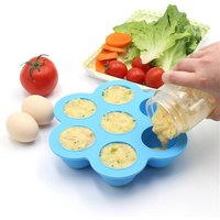 FDA Approved Silicone Baby Food Storage Tray Egg Bites Mold With Lid