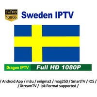 Sweden IPTV 12 Months Subscription 7400+ Live 5000+ VOD USA iptv Arabic India African Europe List for IPTV Reseller Panel