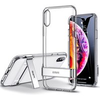 Metal Kickstand Case for iPhone X/Xs Vertical and Horizontal Stand Soft TPU Bumper Transparent Cover case for iPhone 5.8 inch