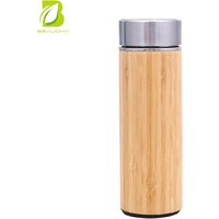 Triple Wall Insulated Bamboo Bottle Strainer