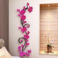 3D Flower DIY Mirror Wall Decals
