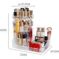 360 Rotating Plastic Cosmetic Organiser Box