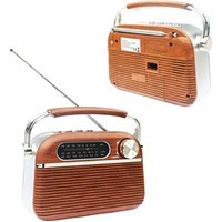 vintage home Wooden retro radio with rechargeable battery