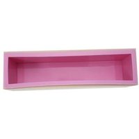 Wholesale Flexible Rectangular Soap Silicone Loaf Mold With Wood Box DIY Tool For Soap Cake Making