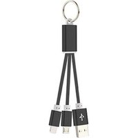 Amazon Customized LOGO 2 in 1 Keychain USB Charging Cable With Keyring 15cm Usb Cable Gift Accessories