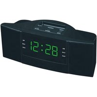 Retro Antique Large Table Bedside Snooze Sleep Timer 1.8" LED Digital AM FM Radio Alarm Clock