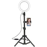 Desktop Live Broadcast Remote Control Ring Light With Tripod Stand