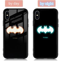 Fashion tempered glass night light creative phone case cover for iphone X XR XS MAX 6 7 8 plus