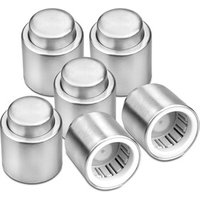 Amazon Hot Sale Stainless Steel Red Wine Stopper Vacuum Sealed Wine Storage Bottle Stopper