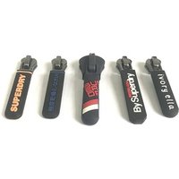 Fashionable rubber zipper puller slider professional custom design tpu pvc zipper puller logo