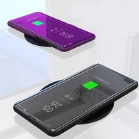 Luxury Electroplating Smart Sleep Mirror Holster Electroplated Phone Case For OPPO F11 Pro