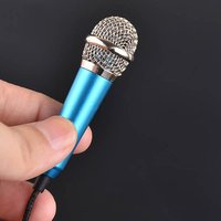 Free Ship Mini Karaoke Condenser Microphone For Phone Computer Mini Microphone Portable 3.5mm Stereo Studio Speech Mic Audio