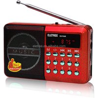 South America selling aluminum mini speaker with digital display and fm radio Colorful cube mini speaker TD-V26