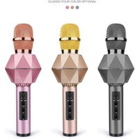 2019 latest K7 handheld Karaoke Microphone with wireless blue tooth speaker for singing recording interviews