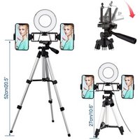 5inch 8w LED Ring Light set Dimmable Selfie usb ring lamp light for live portable flexible led ring light clip on desk