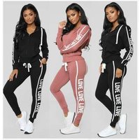 OEM service custom tracksuit women tracksuit activewear womens sets for wholesale