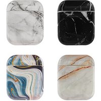 Hot Selling Marble Shockproof PC Hard Protective Charging Anti dirt Cover Case for Airpod