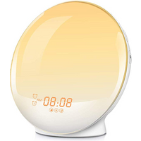 Amazon Hot Selling Smart Sunrise Simulateion Alarm Clock Digital Clock Wake Up Light Bedside Table Clock