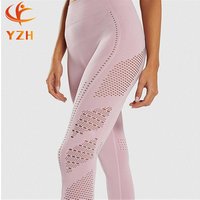 OEM Activewear Dry Fit Custom Polyester Spandex Wholesale Fitness Gym Sports Yoga Leggings Women Sexy Seamless Yoga Pants