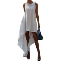 Asymmetrical 4XL Black Long Sleeveless Maternity Beach Casual Dress Woman