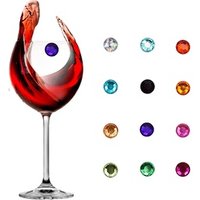 Magnetic Glass Charms & Drink Markers
