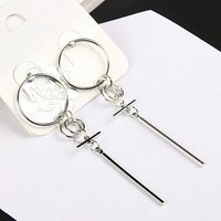 Fashion Jewelry Korean Brinco BTS Bangtan Boys Album V DNA Stud Earring Vintage Long Tassel Geometric Earring